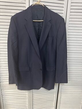Men's Classic Navy Single-Breasted Blazer